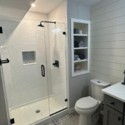 custom-remodeled-bathroom-with-glass-shower-door-South Metro Custom Remodeling - custom-remodeling