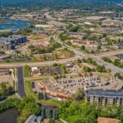 aerial view of Eden Prairie Minnesota - South Metro Custom Remodeling basement contractor Eden Prairie MN